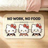 Tapis en peluche Sanrio personnalisé, fait main, moderne, design anime doux, pour salon, chambre, décoration intérieure