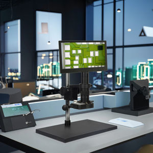 EOC 11 pouces lumière LED mesurant 60FPS vidéo numérique électronique intégré moniteur <span class=keywords><strong>Microscope</strong></span> pour réparation soudure puce monoculaire - Product Image 1