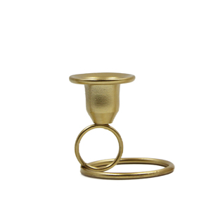 Custom Packaging Gold Cylindrical <b>Candle</b> <b>Stick</b> <b>Holder</b> for Long <b>Candles</b> Smokeless Design Christmas Wedding Home Decor - Product Image 6