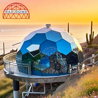 RAXDOME Tente dôme en verre igloo hexagonal de luxe pour l'extérieur 6m pour une utilisation quatre saisons