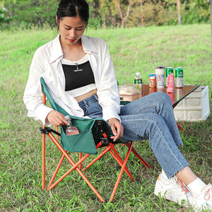 Lightweight Portable Outdoor <strong>Folding</strong> <strong>Chair</strong> for Beach Park Camping &amp; Sketch Art Moon Fishing Stool - Product Image 4