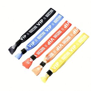 Pulseras de Poliéster Ecológicas Personalizadas OEM para Festivales de Música y Conferencias - Product Image 4