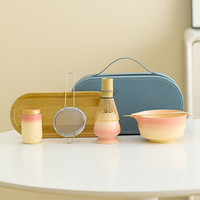 8 pièces – Accessoires de voyage personnalisés pour matcha en gros : fouet et bol en céramique pour outils à thé