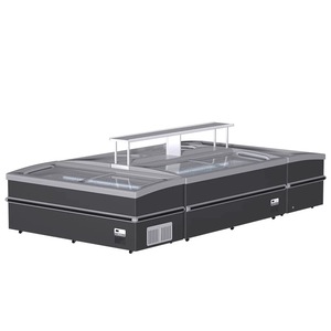 <span class=keywords><strong>Congélateur</strong></span> commercial <span class=keywords><strong>combiné</strong></span> avec îlot de présentation et 2 portes vitrées à refroidissement direct - Product Image 5