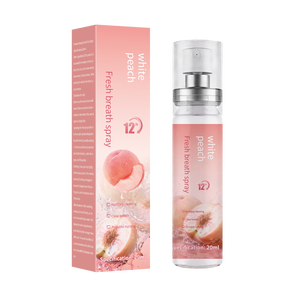 Spray Bucal Sin Alcohol ni Azúcar con Extracto Natural de Melocotón Blanco, Refrescante Bucal, Etiqueta Privada OEM, Portátil, Duración de 12 Horas - Product Image 2