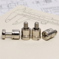 Pins de positionnement de précision à fente croisée en acier inoxydable nickelé, type à bille M3 M4, classe 4