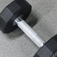 Haltères en uréthane SMARTFIT 5-200lbs avec poignée antidérapante en acier allié 40Cr, logo personnalisé, ensemble d'haltères à 12 faces en CPU