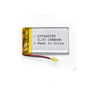 Batería de Iones de Litio de 603759 1400mAh 3.7V para Dispositivos Electrónicos, Recargable, de Polímero, de Alta Capacidad de Fábrica - Product Image 1