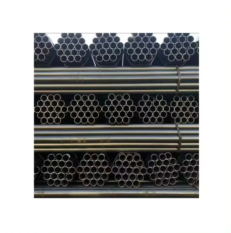 Low price Best whole sale ASTM BS Sch40 ERW Black Steel Welded Pipe round Structure Pipe Carbon