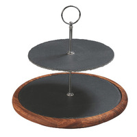 Plateau à sushis en bois Oem, supports pour gâteaux, de qualité supérieure, 3 niveaux, en carton