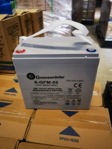 แบตเตอรี่กรดตะกั่วเจล Greensun พร้อมตัวเลือกขนาด 55Ah 40Ah 33Ah สำหรับเรือและยานพาหนะ - Product Image 1