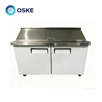 Vitrine réfrigérée pour bar à salades de traiteur, réfrigérateur de cuisine, armoire anti-humidité pour buffet extérieur et stand