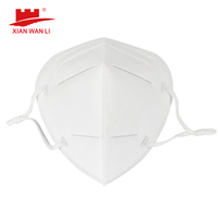 Masque respiratoire plat anti-poussière certifié CE Xian Wanli WLM2013XWS FFP2 NR avec valve, certifié EN149, écologique, 5 couches