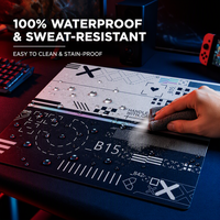 Tapis de souris en verre trempé micro-gravé personnalisé, professionnel, pour le jeu, zéro latence, joueurs d'e-sport, usine OEM, avancé, supérieur