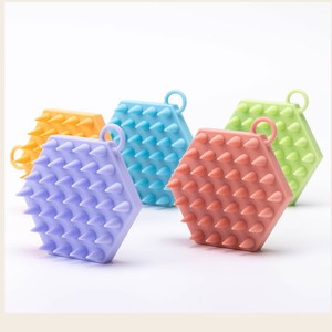 Custom Cleansing Exfoliating Wash Scrubber Silicone Bath Body <b>Brush</b> cepillos para cabello cepillo masajeador de cuero cabelludo - Product Image 2
