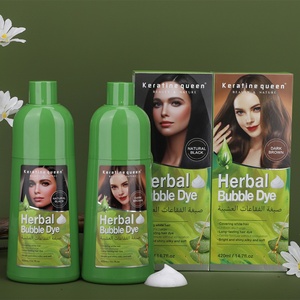 Champú para Teñir el Cabello con Extracto de Plantas, Espuma Natural, Apto para Teñir el Cabello Gris, Color Negro Suave y Duradero - Product Image 3