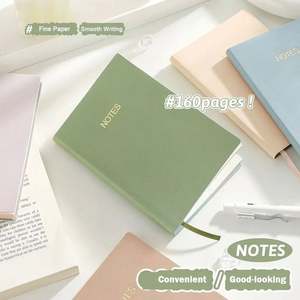 Wholesale Custom Logo A6 <b>Mini</b> <b>Notebook</b> Premium Leather Cover Morandi Colored Thick Paper Portable Notes Book - Product Image 4
