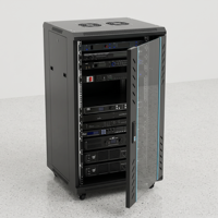 Armoire de serveur 18U 19 pouces sur pied 600x600 avec porte vitrée pour centre de données