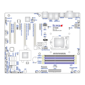 Placa Base para Servidor ATX MBD-X11SAE con un Solo Socket C236 LGA-1151 (Socket H4), Compatible con DDR4, Entrega Rápida, Buen Precio, ATX Xeon Nuevo - Product Image 3
