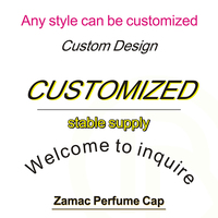 Usine OEM/ODM, capuchon de parfum personnalisé en alliage de zinc en forme d'animal 3D, couvercle magnétique de luxe en Zamac avec design Lion, Phénix, Rose