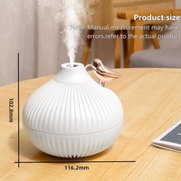 Humidificateur d'air USB portable électrique 300ML en gros, mini diffuseur d'huiles essentielles en forme d'oignon avec éclairage LED pour maison, chambre, hôtel, voiture