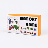 2025 jeux de cartes assortis pour enfants en couleur personnalisés cartes mémoire Flash imprimées pour les enfants