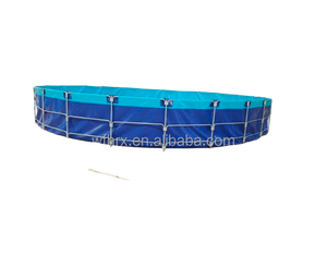 Couleur personnalisable 2m-équipement d'aquiculture de stockage durable rectangulaire de PVC de HDPE d'<span class=keywords><strong>aquarium</strong></span> - Product Image 3