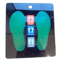 Coussinets de pied de pression de pied de 12 couleurs pour feuille de cristal liquide