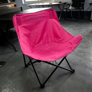 Silla Plegable Portátil para Exteriores, Tipo Luna, para Camping, Playa, Pesca, de Acero Inoxidable y Tela Oxford, con Bolsa de Almacenamiento Lateral, Muebles para Exteriores - Product Image 1