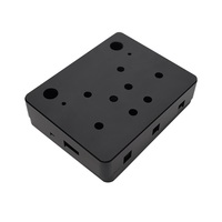 Gabinete de alumínio anodizado personalizado, caixa extrusada de pedal de alumínio do metal