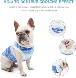 Breathable Summer Dog Cooling Vest Custom Sleeveless Pet Cooling Vest <b>Clothes</b> T-Shirts Dog <b>Clothes</b> Summer Dog Cooling Vest - Product Image 5