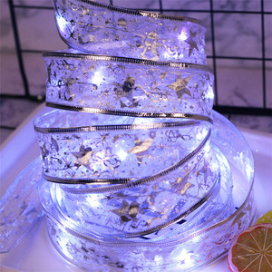 Lampu Pita Natal untuk Pohon Natal Lampu LED Lapisan Ganda Kawat Tembaga Pita Tali Peri Dekorasi Navidad - Product Image 6