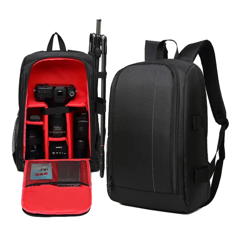 Black Standard Waterproof Photography Camera Backpack Shoulders Bag for SLR/DSLR