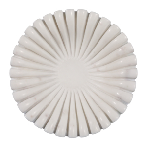 Ciotola decorativa in marmo scanalato per centrotavola da caffè, decorazione per la casa - Product Image 6
