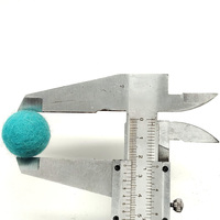 Boules de feutre de laine faites à la main de 2,2 cm, de haute qualité, colorées, écologiques, pour projets d'artisanat DIY, guirlandes de Noël, mobiles, bijoux uniques