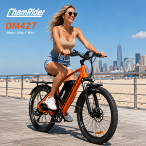 Vélo électrique de ville Chamrider DM427 avec assistance au pédalage, batterie amovible, homologué pour la route, 48V 27AH, vélo électrique de montagne pour la livraison de nourriture - Product Image 1