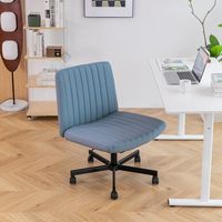 Chaise de bureau ergonomique confortable, pivotante et réglable, avec base en fer à quatre pattes - Design léger et luxueux à jambes croisées