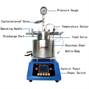 Lò phản ứng nhiệt độ cao chống cháy nổ 22mpa, 350 ° C, lớp lót gốm PTFE ppl khuấy từ - Product Image 4