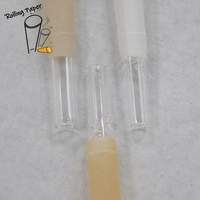 Papier à rouler conique en papier naturel non blanchi, papier à rouler conique transparent en verre, offre une bonne sensation de fumée