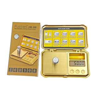 Balanza electrónica de acero inoxidable dorado de alta precisión, Mini pantalla LCD Digital, báscula Digital, báscula de Joyería de diamantes de 0,01g - Product Image 2