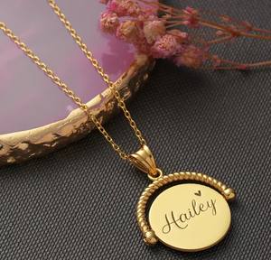 Collana Antistress Personalizzata in Acciaio Inossidabile Inspire Jewelry per <span class=keywords><strong>Mia</strong></span> Figlia Gioielli Spinner all'Ingrosso - Product Image 3