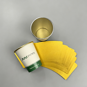 Gobelets à café en papier métallisé de luxe à double paroi, revêtement PE, imperméables, logo personnalisé, fabrication en usine - Product Image 6