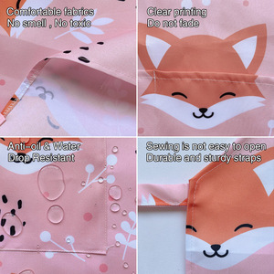 Tablier personnalisé en polyester imperméable imprimé par sublimation, motif dessin animé mignon, pour parents et enfants, idéal pour le jardinage, la peinture, la pâtisserie, le <span class=keywords><strong>chef</strong></span>, les enfants - Product Image 3