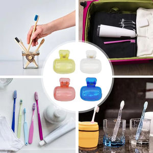 Portable Plastic Toothbrush Head Cover <b>Clips</b> Dustproof Head Protector Cap Travel Hiking Camping Bathroom Accessories - Product Image 3