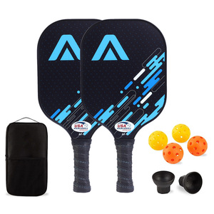 ชุดไม้พายพิกเกิลบอล ไฟเบอร์กลาส ได้รับการรับรองจาก USAPA สำหรับเล่นกลางแจ้งและชายหาด พร้อมกระเป๋าและลูกบอล - Product Image 5