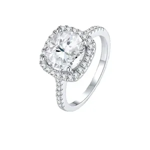 Anello di Lusso SONGYUN in Argento Sterling 925 con Diamante Moissanite, Anello da Cerimonia per Moglie, Placcato Oro 18K, Brevetto SYT, Anelli Raffinati - Product Image 2