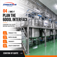 Système de production de détergent liquide industriel 6000L, machine de fabrication de savon liquide multi-produits pour usine à grande échelle