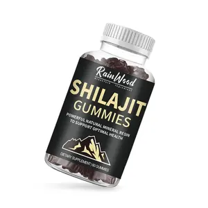 Rainwood Shilajit Resin murni Himalayan Gummies bebas gula Shilajit Gummies