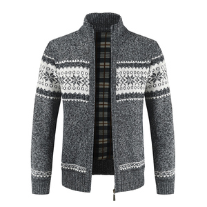 ODM/OEM <strong>Men</strong> Sweater Supplier Male Knit <strong>Cardigan</strong> Computerize Knitting Long Sleeve Stand Neck Zipper up Sweater <strong>Cardigan</strong> for <strong>Men</strong> - Product Image 2