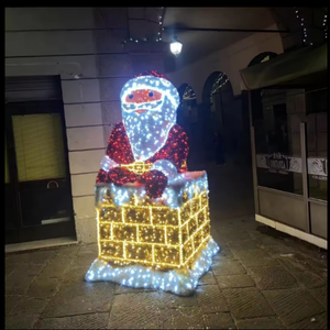 Grand motif lumineux LED de Père Noël pour la décoration extérieure du Nouvel An - Product Image 2